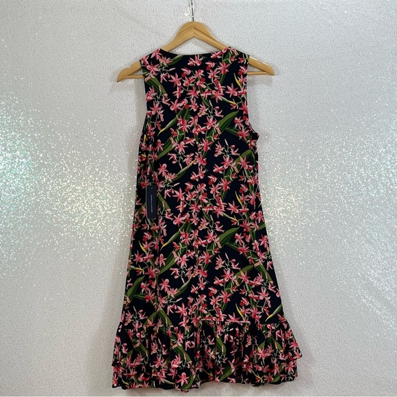 Tommy Hilfiger pullover sleeveless summer floral botanical print dress - Picture 5 of 12